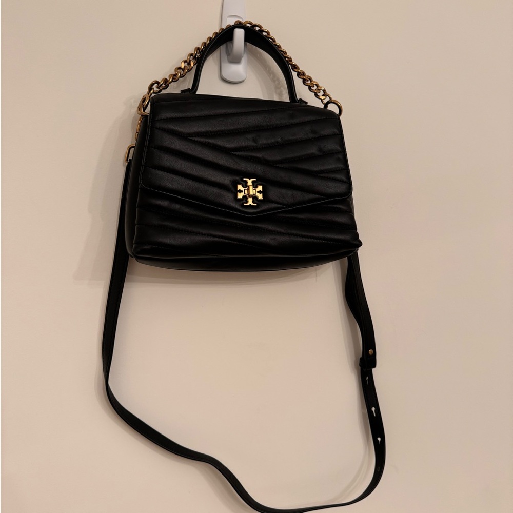 Tory Burch Black Quilted Leather Handbag - Picture 2 of 16